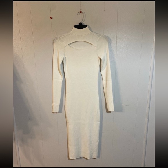 The Drop Women's Chantal Midi Bodycon Fitted Cutout Rib Dress NWT size XXS - Picture 6 of 10